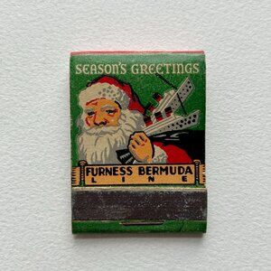 1930s Antique Christmas Holiday Matchbook
